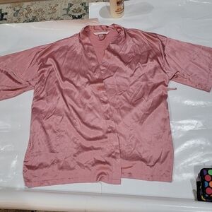 Victoria's Secret Pink Satin Robe